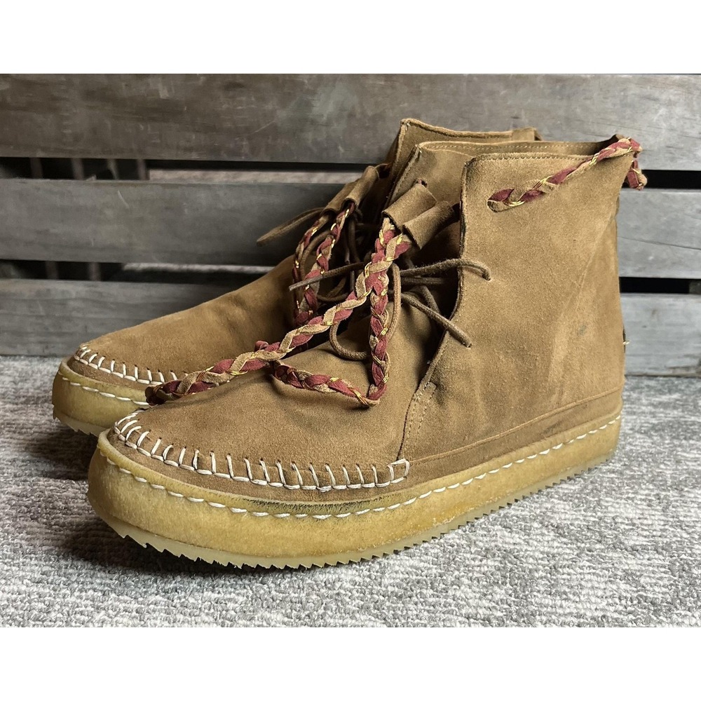 Laidback London Boots Womens Size 8.5 Brown Suede Shearling Lined Ankle Lace Up